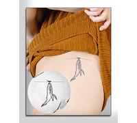 Inkbox Temporary Tattoos, Semi-Permanent Tattoo, One Premium Easy Long Lasting, Waterproof Temp Tattoo with For Now Ink - Lasts 1-2 Weeks, Whale Tattoo, 4 x 4 in, Fish Food