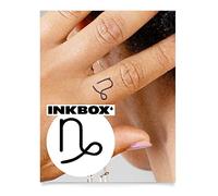 Inkbox Temporary Tattoos, Semi-Permanent Tattoo, One Premium Easy Long Lasting, Waterproof Temp Tattoo with For Now Ink - Lasts 1-2 Weeks, Astrological Capricorn, 1 x 1 in