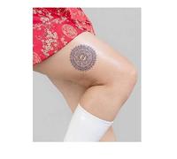 Inkbox Temporary Tattoos, Semi-Permanent Tattoo, One Premium Easy Long Lasting, Waterproof Temp Tattoo with For Now Ink - Lasts 1-2 Weeks, I Am Aquarius, 4 x 4 in