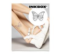 Inkbox Temporary Tattoos, Semi-Permanent Tattoo, One Premium Easy Long Lasting, Waterproof Temp Tattoo with For Now Ink - Lasts 1-2 Weeks, Crossed Lines, 3 x 3 in