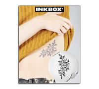 Inkbox Temporary Tattoos, Semi-Permanent Tattoo, One Premium Easy Long Lasting, Waterproof Temp Tattoo with For Now Ink - Lasts 1-2 Weeks, Summer Flowers Tattoo, 6 x 3 in, Florenza