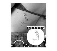 Inkbox Temporary Tattoos, Semi-Permanent Tattoo, One Premium Easy Long Lasting, Waterproof Temp Tattoo with For Now Ink - Lasts 1-2 Weeks, She Is, 4 x 4 in