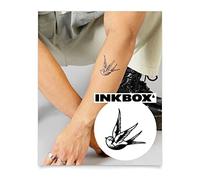 Inkbox Temporary Tattoos, Semi-Permanent Tattoo, One Premium Easy Long Lasting, Waterproof Temp Tattoo with For Now Ink - Lasts 1-2 Weeks, Goodbye Home, 3 x 3 in