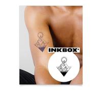 Inkbox Temporary Tattoos, Semi-Permanent Tattoo, One Premium Easy Long Lasting, Waterproof Temp Tattoo with For Now Ink - Lasts 1-2 Weeks, Assiniboine, 4 x 4 in