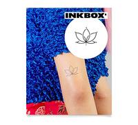 Inkbox Temporary Tattoos, Semi-Permanent Tattoo, One Premium Easy Long Lasting, Waterproof Temp Tattoo with For Now Ink - Lasts 1-2 Weeks, Bloomeen, 2 x 2 in