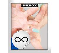inkbox Temporary Tattoos, Semi-Permanent Tattoo, One Premium Easy Long Lasting, Waterproof Temp Tattoo with For Now Ink - Lasts 1-2 Weeks, Infinity Tattoo, 1 x 1 in, Ad Infinitum