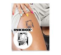 Inkbox Temporary Tattoos, Semi-Permanent Tattoo, One Premium Easy Long Lasting, Waterproof Temp Tattoo with For Now Ink - Lasts 1-2 Weeks, Loungin', 3 x 3 in
