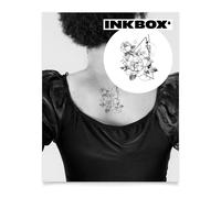 Inkbox Temporary Tattoos, Semi-Permanent Tattoo, One Premium Easy Long Lasting, Waterproof Temp Tattoo with For Now Ink - Lasts 1-2 Weeks, Bubbles Throne, 4 x 4 in
