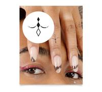 Inkbox Temporary Tattoos, Semi-Permanent Tattoo, One Premium Easy Long Lasting, Waterproof Temp Tattoo with For Now Ink - Lasts 1-2 Weeks, Bearer, 1 x 1 in