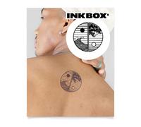 Inkbox Temporary Tattoos, Semi-Permanent Tattoo, One Premium Easy Long Lasting, Waterproof Temp Tattoo with For Now Ink - Lasts 1-2 Weeks, Balanced Soul, 3 x 3 in