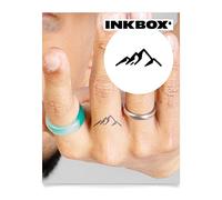 Inkbox Temporary Tattoos, Semi-Permanent Tattoo, One Premium Easy Long Lasting, Waterproof Temp Tattoo with For Now Ink - Lasts 1-2 Weeks, Damavand, 1 x 1 in