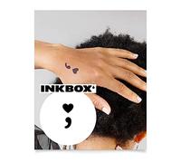 Inkbox Temporary Tattoos, Semi-Permanent Tattoo, One Premium Easy Long Lasting, Waterproof Temp Tattoo with For Now Ink - Lasts 1-2 Weeks, Semicolon Tattoo, 2 x 2 in, Persist