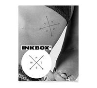 Inkbox Temporary Tattoos, Semi-Permanent Tattoo, One Premium Easy Long Lasting, Waterproof Temp Tattoo with For Now Ink - Lasts 1-2 Weeks, Compass Tattoo, 3 x 3 in, Cardinal