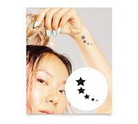 Inkbox Temporary Tattoos, Semi-Permanent Tattoo, One Premium Easy Long Lasting, Waterproof Temp Tattoo with For Now Ink - Lasts 1-2 Weeks, Sidereal, 2 x 2 in