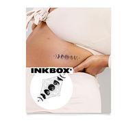 Inkbox Temporary Tattoos, Semi-Permanent Tattoo, One Premium Easy Long Lasting, Waterproof Temp Tattoo with For Now Ink - Lasts 1-2 Weeks, La Bella Luna, 4 x 4 in