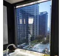 INKCOR Anti UV Roller Blind For Kitchen Window, One-Way See-Through Roller Shade With Fitting, Heat Insulation Curtain For Office/Study (Size : 100x200cm/39.4x78.7in)