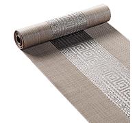 INKCOR Wipeable & Waterproof Teacup Mats - Heat Resistant PVC Table Runner, Tea Mats For Coffee Table/Tea House/Kitchen, Khaki (Size : 30x300cm/11.8x118in)