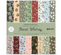 Inkdotpot 12x12 Scrapbook Paper Pack, 32 Sheets,Paper for Card Making