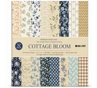 Inkdotpot 12x12 Scrapbook Paper Pack, 32 Sheets,Paper for Card Making