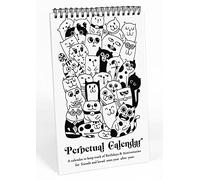Inkdotpot Cat Perpetual Calendar, Important Dates to Remember- 6x9 Monthly and Daily Wall Hanging Journal for Special Days- Birthdays- Anniversaries Book Birthday Gift Planner Organizer