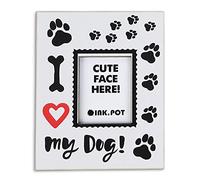 Inkdotpot I Love My Dog Photo Magnet Frame- Magnetic Photo Frames For Refrigerator Magnets- Mini Photo Frames-Gift For Dog Lover | 10 x 8 cm