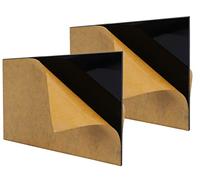 Inkdotpot Pack of 2-3mm Matt Black Acrylic Sheet 1/8" Thick Cast 6"x12"Transparent Acrylic Plastic Board with Protective Paper- DIY Display Project