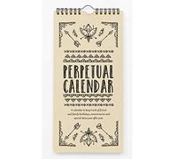 Inkdotpot Tribal Arrow Rustic Perpetual Calendar Birthday Wall Hanging Anniversary Special Event Reminder Calendar Book Journal Stationary Wall Hanging Birthday Gift Card Planner Organizer