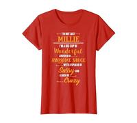 Inked Creation Millie Big Cup of Awesome Sassy Classy Crazy T-Shirt, Women, Red, 3X-Large