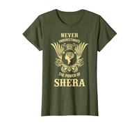 Inked Creation - Never Underestimate The Power of Shera T-Shirt, Women, Olive Green, Medium
