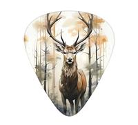 Inked Deer Acoustic GuitarGuitar Picks 12 Pcs, Electric Guitar Essential Thick And Thin Guitar Plectrums Students 0.46 0.96 0.71 Mm