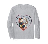 Inked Empowered Girl Power Vintage Art Long Sleeve T-Shirt