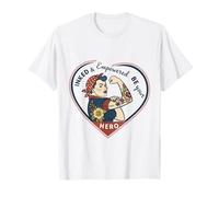 Inked Empowered Girl Power Vintage Art T-Shirt
