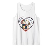Inked Empowered Girl Power Vintage Art Tank Top
