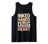 Inked Hands Dog Heart Tattoo Dog Lover Tank Top