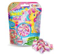 INKEE Bath Crumble Galupy Unicorn, Crumbled Bath Bombs for Children with Cotton Candy Flavour and 4 Colours, Bag of 100 gr.