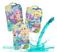 INKEE Bubble Bath Liquid Rainbow Mermaid Pack of 3 - Colour-Changing Kids Bubble Bath Sensitive Skin with Tropical Scent, Turquoise, 3X 40 g Bag