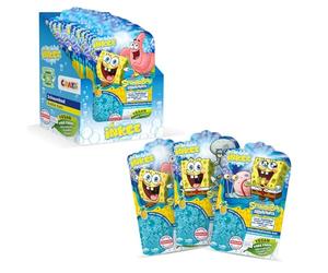 INKEE - Bubble Bath Liquid Sponge Bob Set of 15 | Bath Additive Children, Blue Squarepants Bubble Bath Children with Almond Oil and Pineapple Fragrance, 15 x 40 g