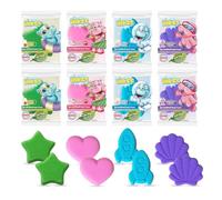 INKEE Fizzer Mix Bundle of 8 - Bath Bombs for Kids, Colour Changing Bath additive with Almond Oil in 4 Different Fragrances and Shapes - 8X 20g