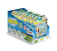 INKEE Fun Beach 8 Pack Kids Bath Bombs with Surprise Hippo Figures - Watermelon Scent and Mango Butter - Bubble Bath Toys for Children Age 3+ - Fun Gift Set