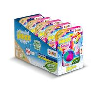 INKEE Galupy Unicorn Bath Bombs: 20 Kids Bath Bombs, 5 Packs of 4 x 50g Bubble Gum Scented Bath Fizzies, 4 Colors, with Jojoba Oil