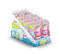 INKEE Kids Bath Bomb Set - 8 x 100g Unicorn Bath Bombs with Popcorn Fragrance and Surprise Bath Toys - Bath Time Fun for Children Age 3+, Suitable Gift for Girls and Boys