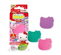 INKEE Mini Pack Hello Kitty, Set of 3 Bath Bombs for Children with Shapes of Their Hello Kitty Characters and Cotton Candy Scent