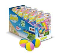 INKEE Rainbow Set of 15 Kids Bath Bombs - Colourful Rainbow Bath Toys with Marshmallow Scent and Almond Oil - Fizzy Bubble Bath Bombs for Children Age 3+ in Display Box