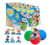 INKEE Surprise Bath Bomb Paw Patrol - 5X Bath Bombs for Kids with Hidden PawPatrol Toy, Bubble Bath for Kids with Almond Oil & Cola Gummies Scent, Pack of 5 x 80g
