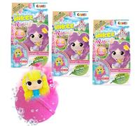 INKEE Surprise Bath Bomb Princess Bundle of 3 - 100 g Each, Fun Bath Toys for Kids with Surprise Inside - Bath Fizzers Gift Set, Bath Bombs for Children