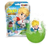 INKEE Surprise Football Bath Bomb for Kids - Bubble Bath Toy with Suction Cup Football Player Figure, Popcorn Scent, Dermatologically Tested, Fun Gift Idea for Children 3+