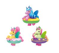 INKEE TOYS Magic Bath Galupy Unicorn Fun Set of 3 - Swimming Toys for Toddlers with Colour-Changing Wings , Squishy Toddler Bath Toys - Kily, Freya & Nova