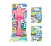 INKEE Wand Star Set Red - Kids Bath Toy with Colour-Mixing Bath Bombs - Creative Water Toy for Children with Magic Wand and Bath Drops