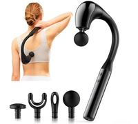 INKEER Massage Gun with Extended Handle Revolutionary U-Shaped Back Massager for Pain Relief Deep Tissue Body Massager for Neck,Shoulder,Leg-Reach Every Muscle with Ease (Black)