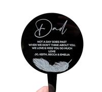 Inketch Personalised Grave Ornaments | Custom Graveside Ornaments for Mum, Dad, Grandad, Grandma & Loved Ones | Personalised Memorial Gifts for Graveside | Memorial Gifts for Graveside